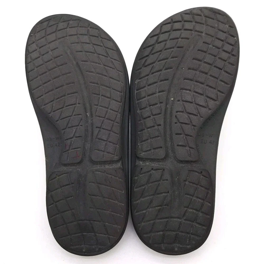OOFOS OOahh‎ Slide (Mens 9 Womens 11) Recovery Sandals Slip On Black Comfort